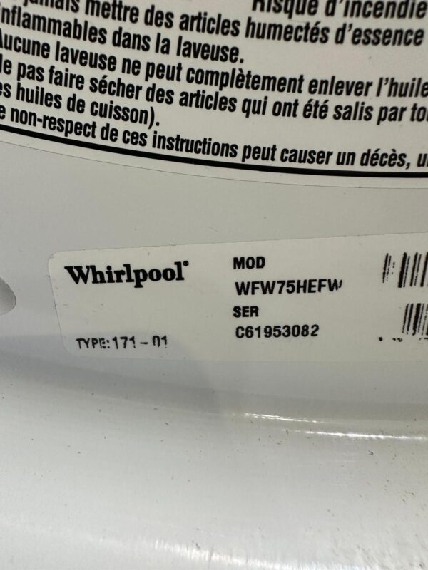 Whirlpool Washer & Dryer Set - Image 4