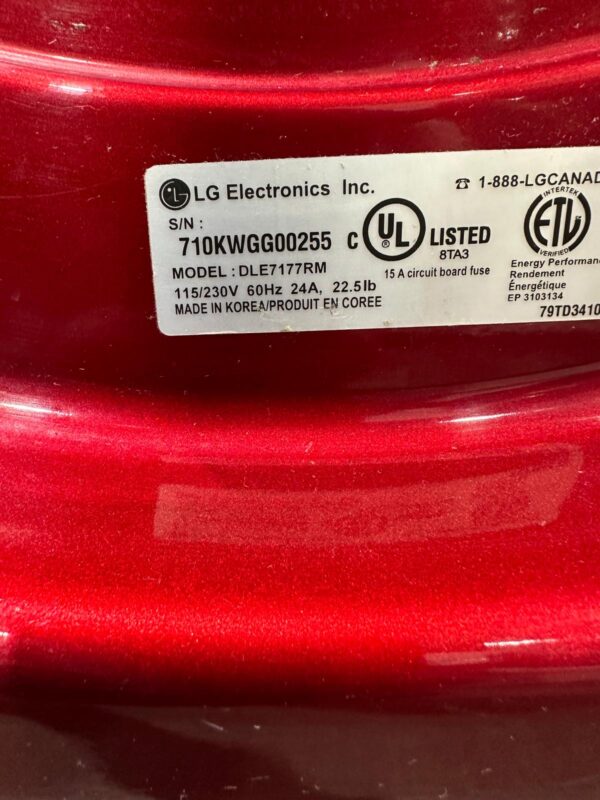 LG Dryer - Image 3