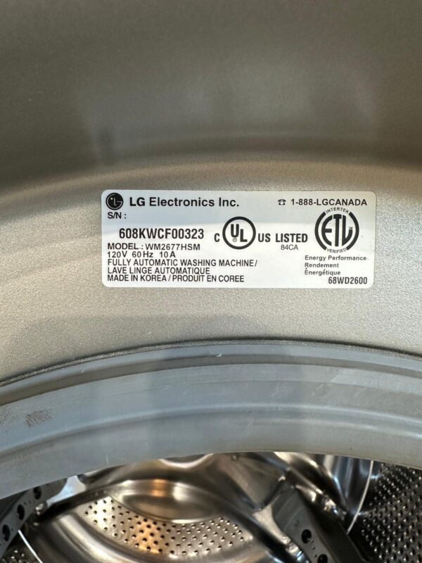 LG Washer & Dryer Set Stacked - Image 3