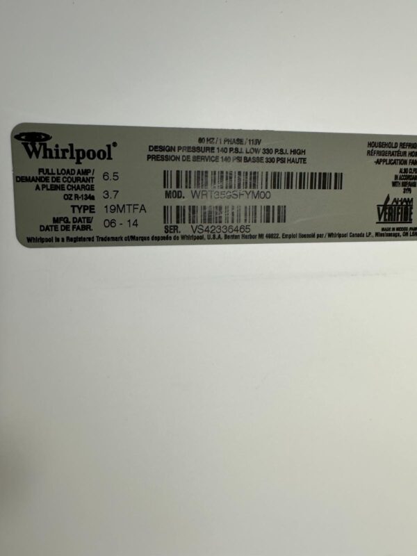 Whirlpool Refrigerator - Image 7