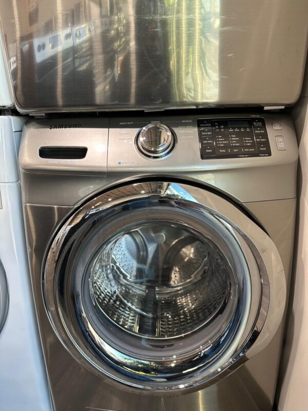 Samsung Washer & Dryer Set Stacked - Image 4