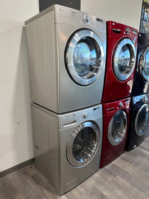 LG Washer & Dryer Set Stacked - Image 4