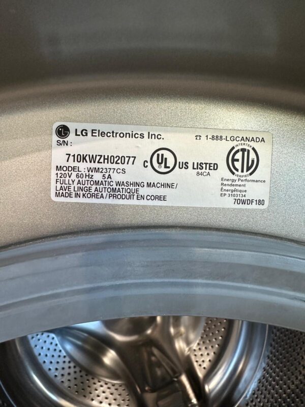 LG Washer & Dryer Set Stacked - Image 9