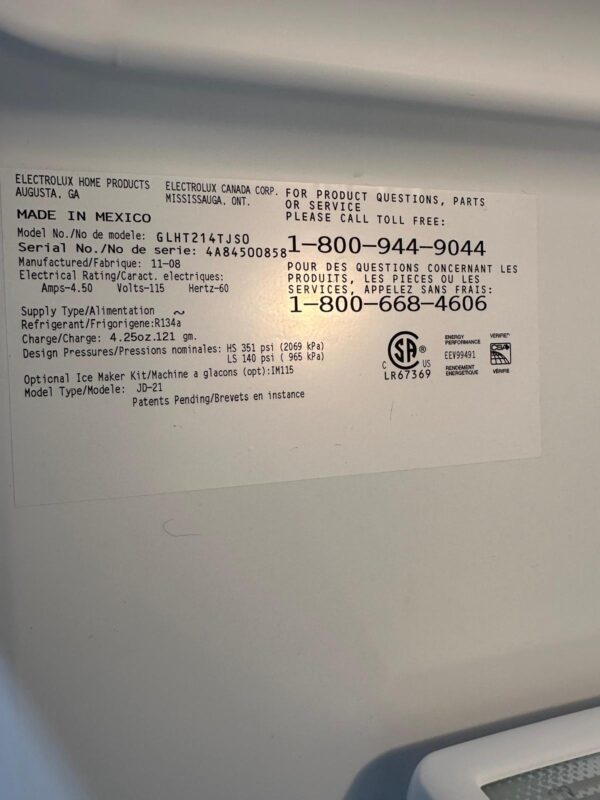 Frigidaire Fridge - Image 4