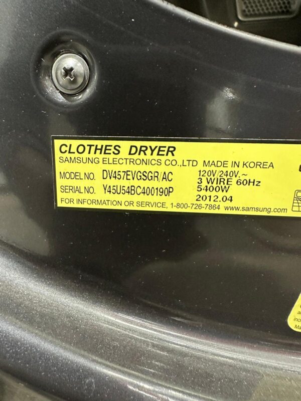 Samsung Dryer - Image 5