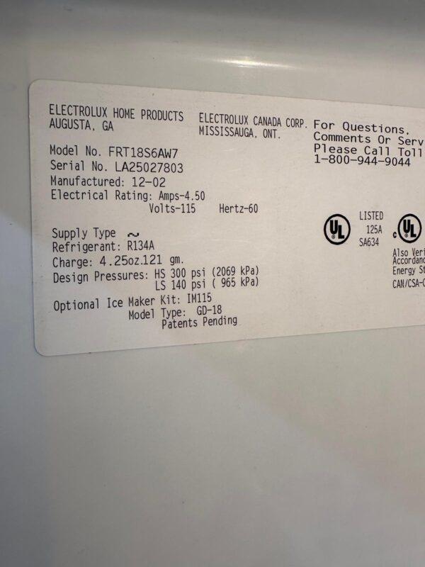 Frigidaire Fridge - Image 5